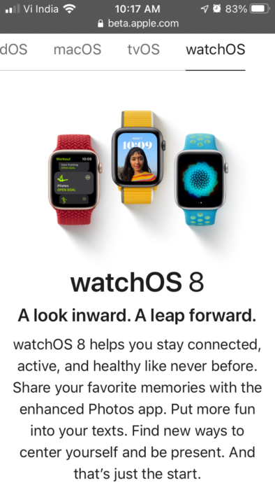 2 WatchOS Beta Program