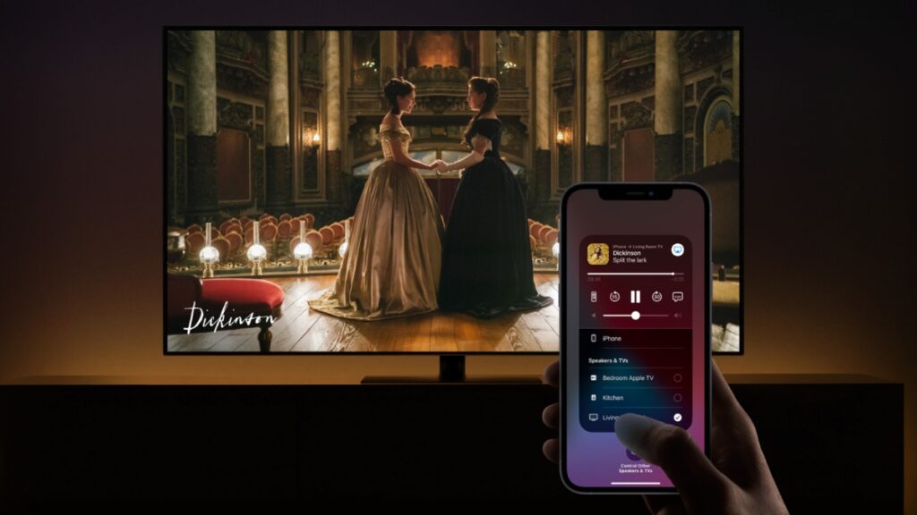 Apple AirPlay connect iPhone to TV
