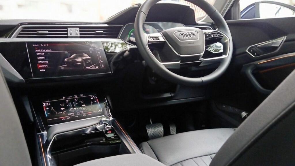 Audi e tron India interior