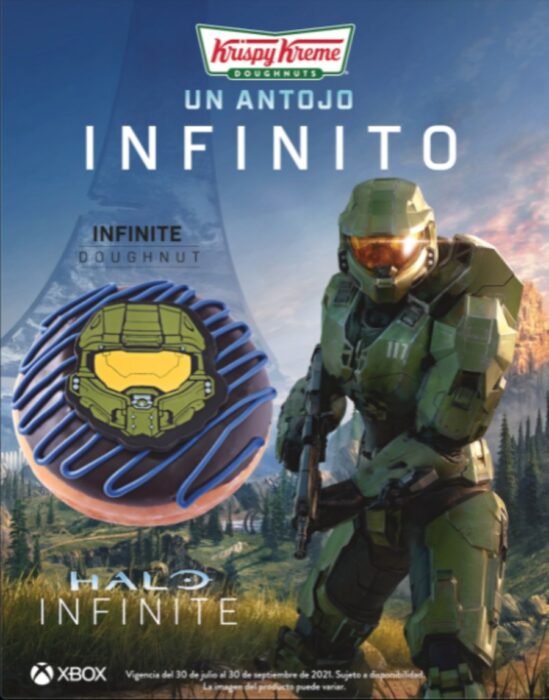 Halo Infinite release month donut ad