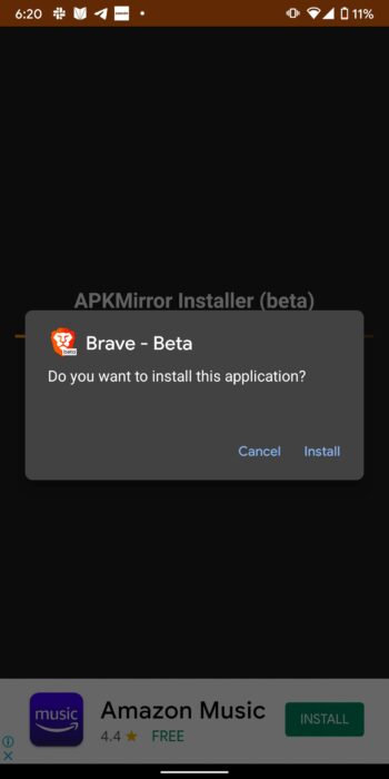 Install app