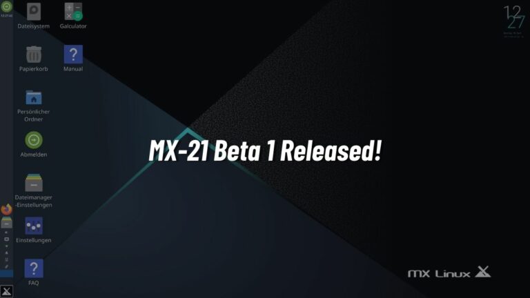 MX Linux 21 Beta 1 released