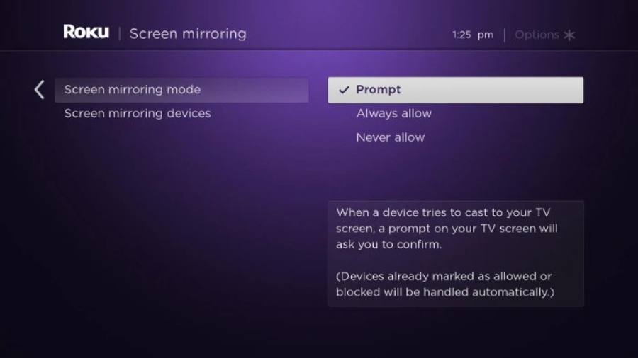 ROku Screen Mirroring Connect phone to tv