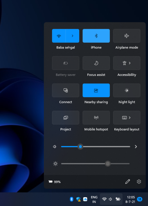 volume scroll settings