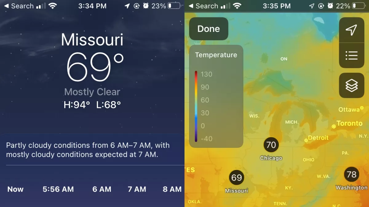 Weather App iOS 15