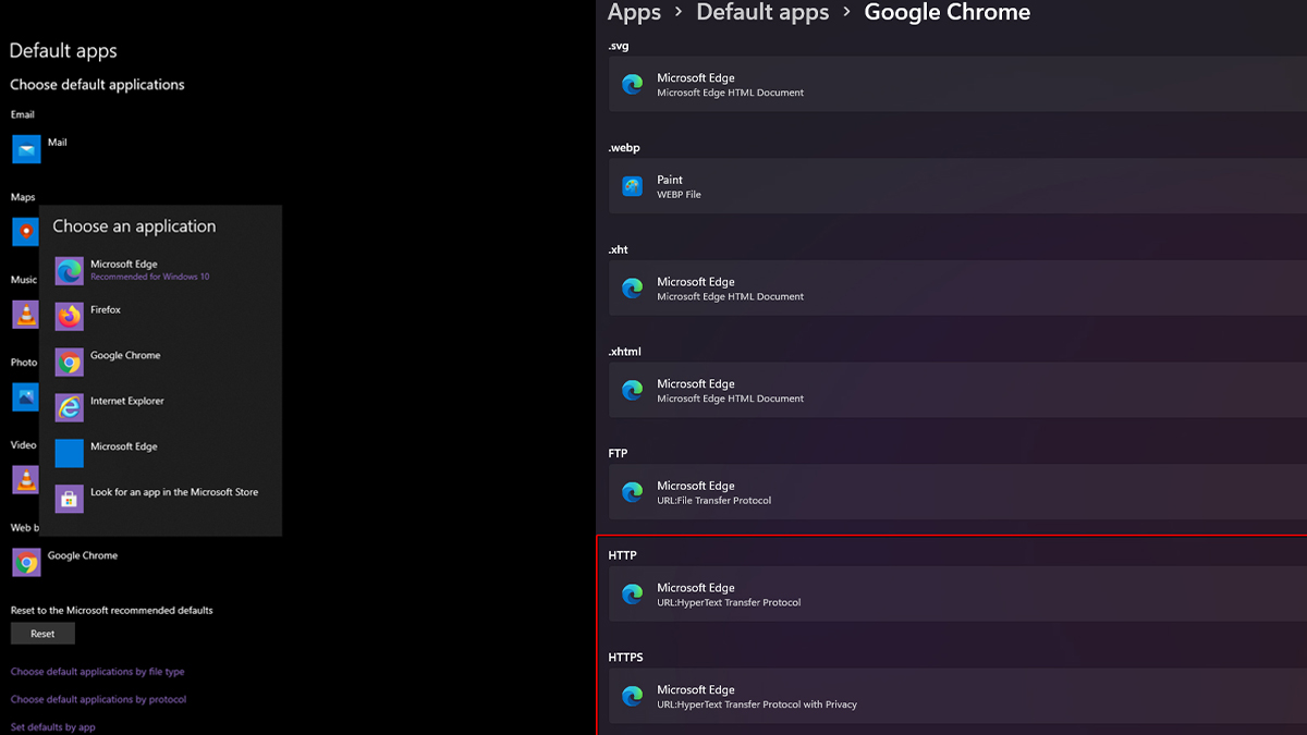 change default apps