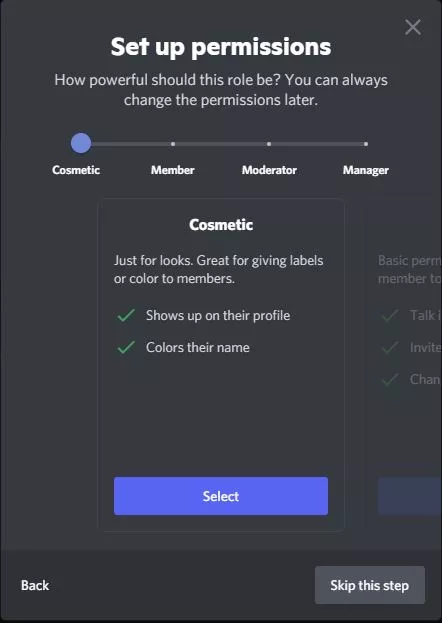 how to set up permissions in discord
