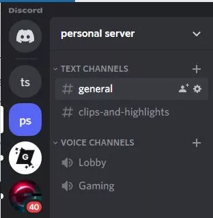personal server setting