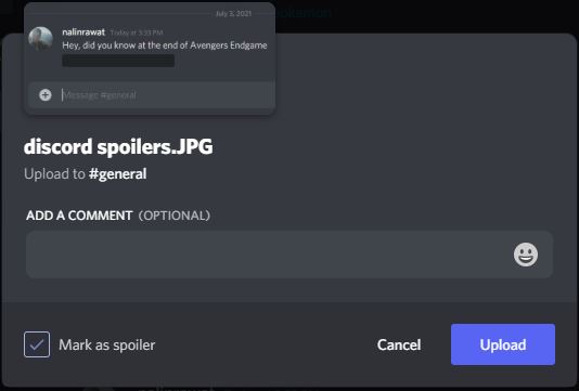 avoid discord spoiler