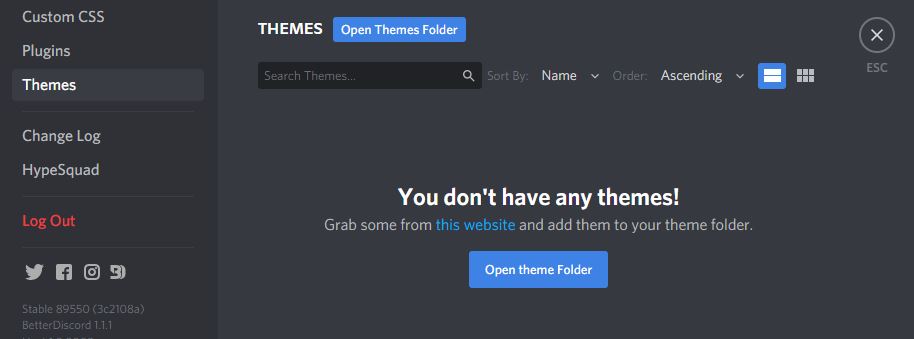 Discord- themes folder