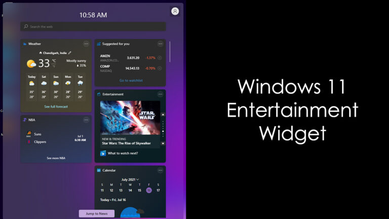 new windows 11 widget