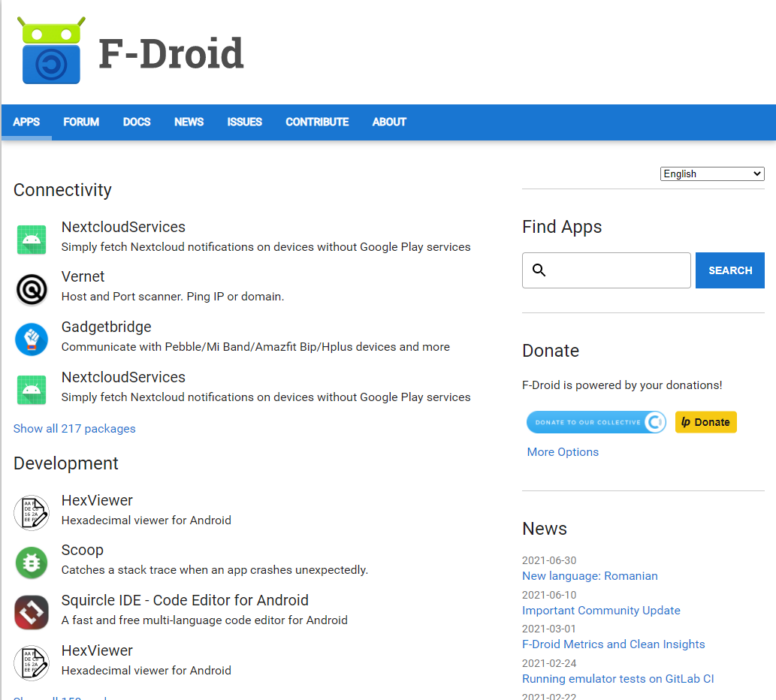 f-droid website