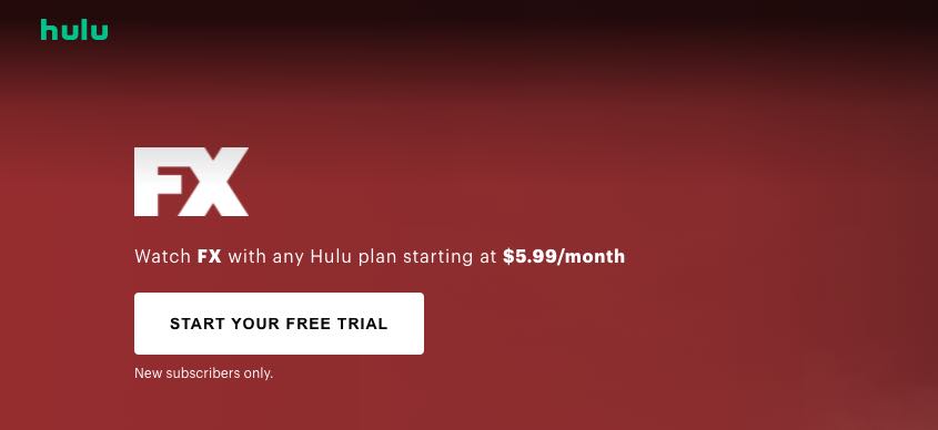 fx on hulu trial