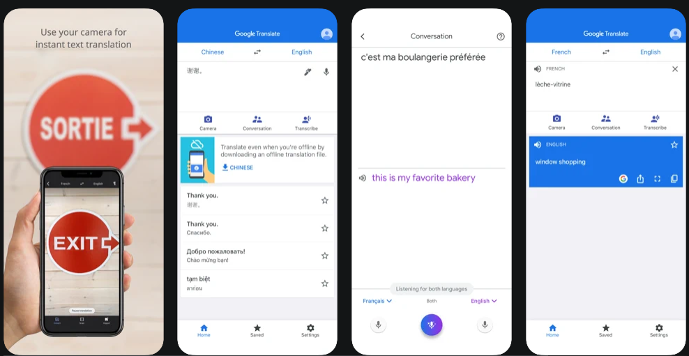 google translator app android and iOS