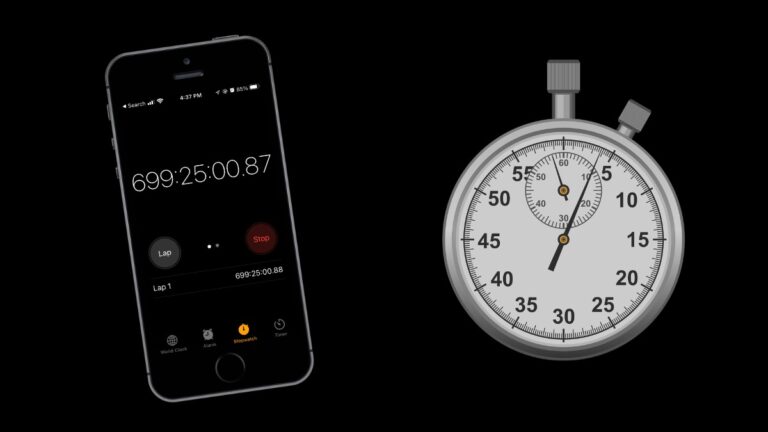 iPhone Stopwatch Maximum limit