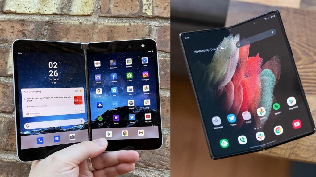 microsoft surface duo 2 and ZFold 2