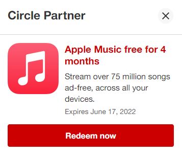 redeem apple music