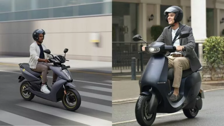 Ola vs ather electric scooters