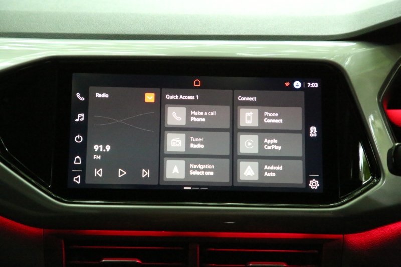 Volkswagen Taigun suv infotainment screen