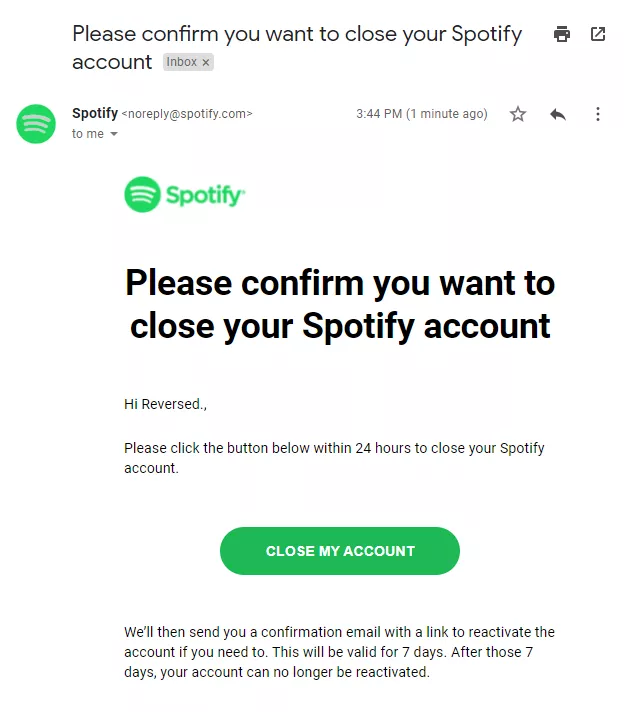 how to delete spotify account without email