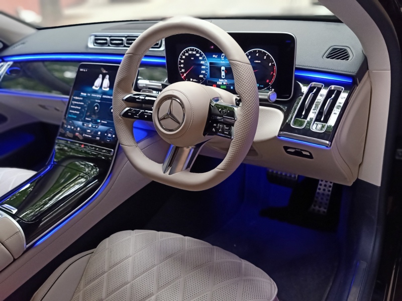 cockpit of New Mercedes Benz S-Class