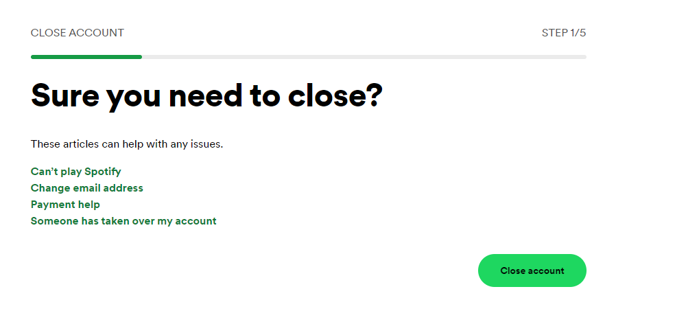 close account prompt