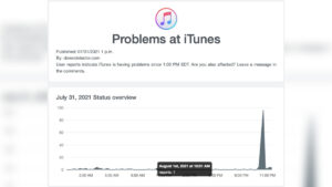 iTunes outage and app store outage