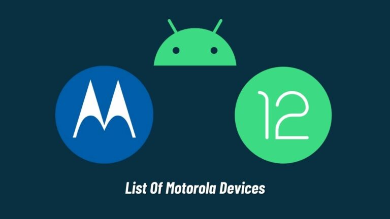 list of motorola devices getting the android 12 update