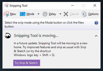 old snipping tool