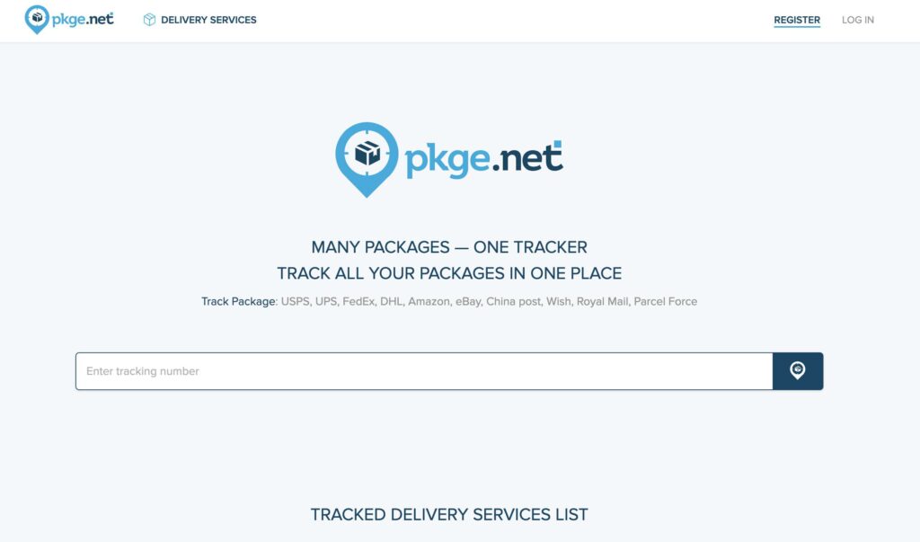 pkge tracking