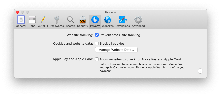 enable cookies in mac