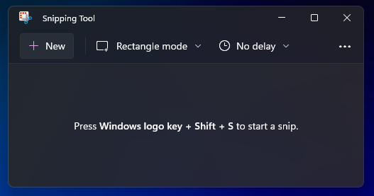 new windows 11 snipping tool