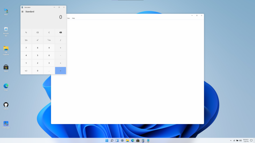 windows 11 calculator and notepad in browser