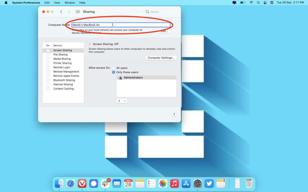 how to change preferences for airdrop imac