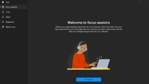 How to get focus sessions on windows 11