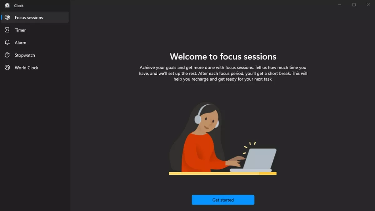 How to get focus sessions on windows 11