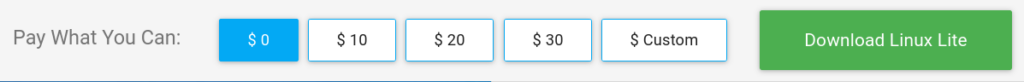 pay what you want model Linux Lite 5.6