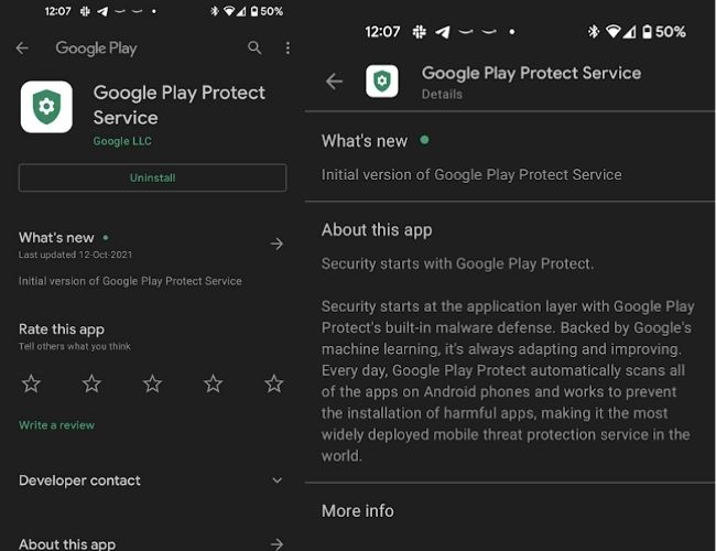 Google Play Protect Service app