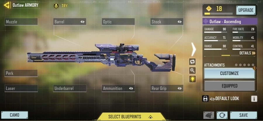 Outlaw Sniper COD Mobile
