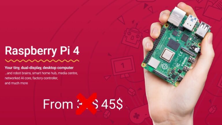 Raspberry Pi 4B price increase