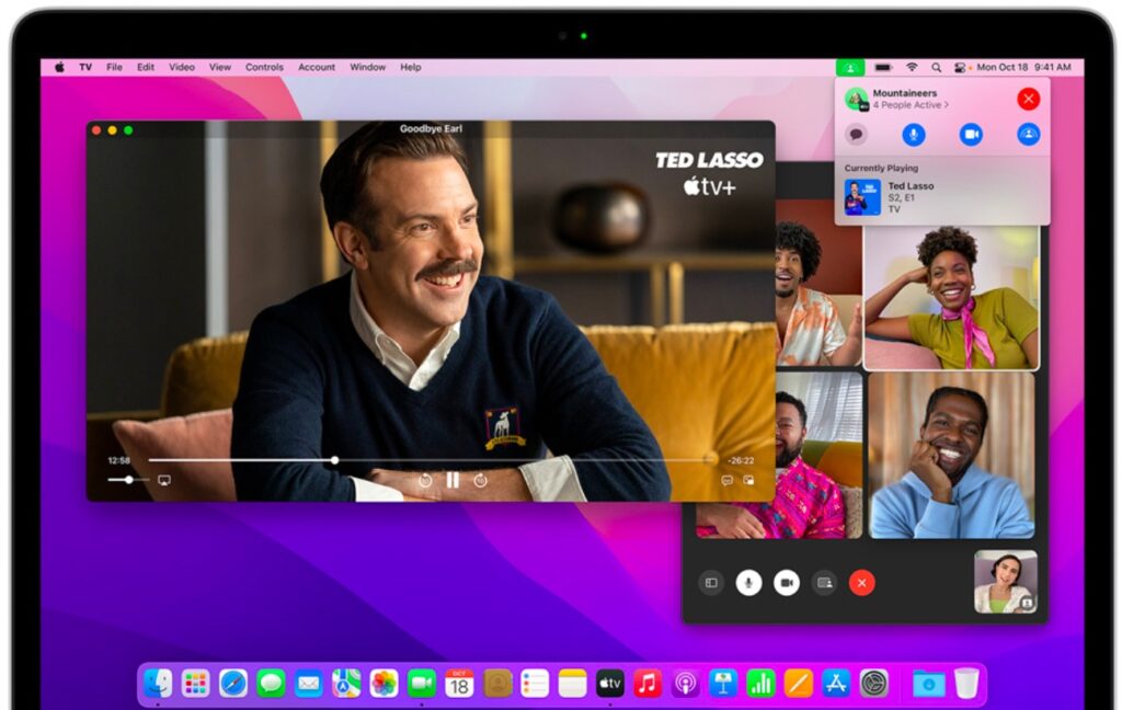 SharePlay in macOS Monterey features