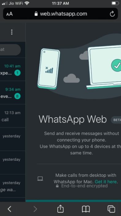 Use WhatsApp On Android iPhone