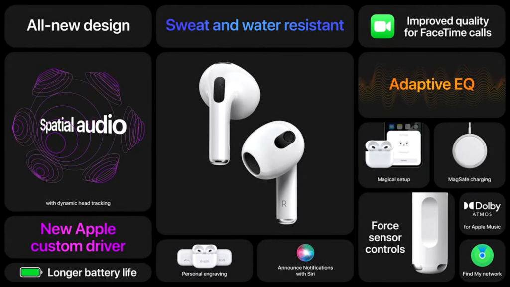 airpods 3 specifications