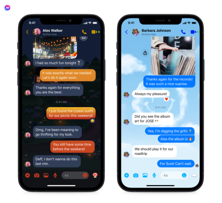 messenger chat themes