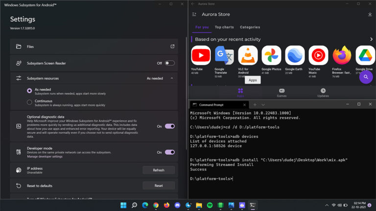 [Guide] How To Sideload Android Apps On Windows 11