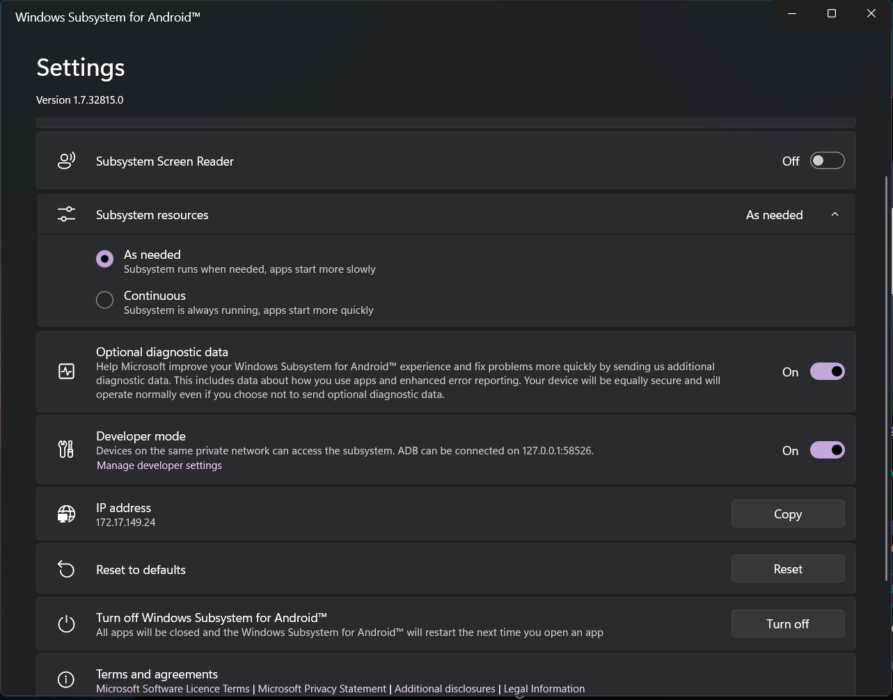 turn on developer mode