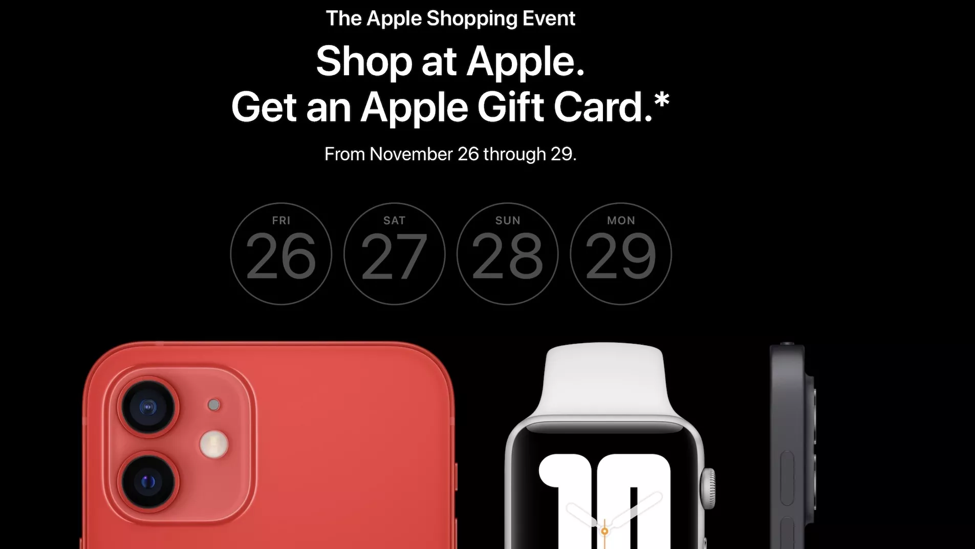 Apple Shopping event- Apple black friday cyber monday deals