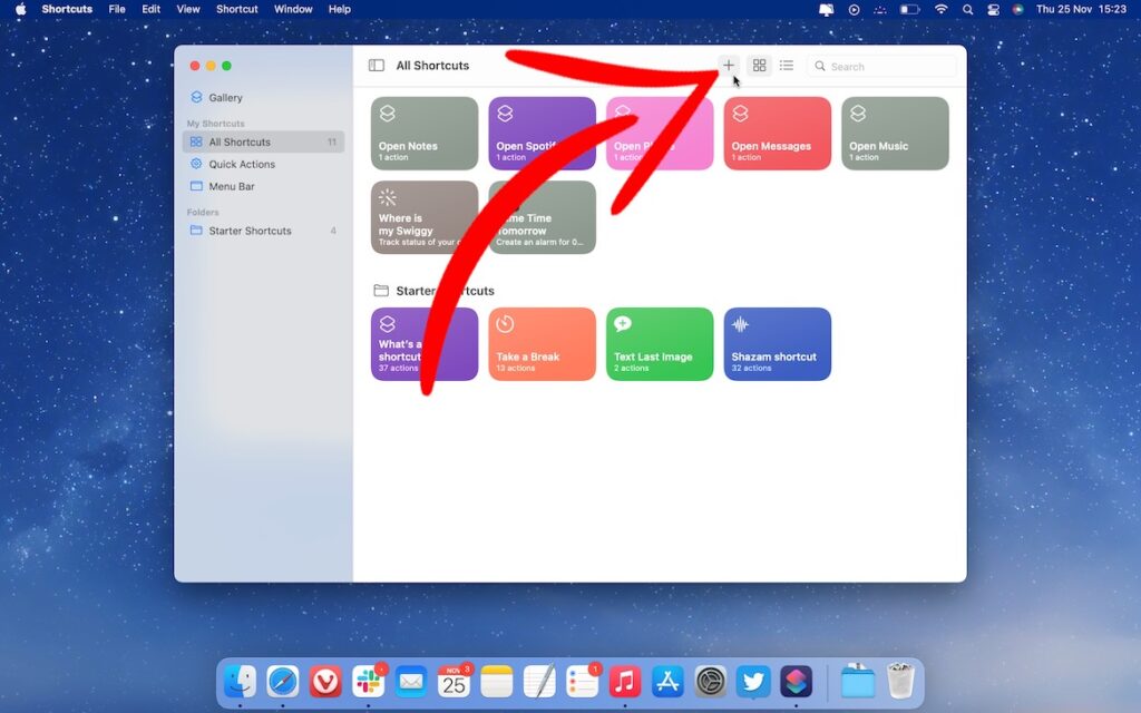 Create Shortcuts on Mac- 1