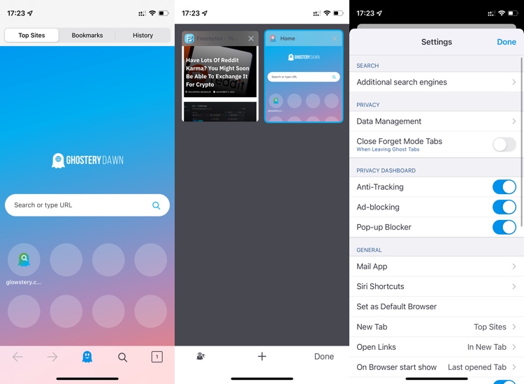 Ghostery browser - best safari alternatives