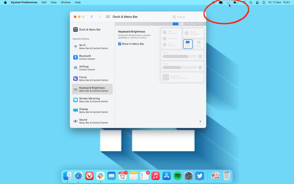 How to adjust keyboard brightness on Mac- 6